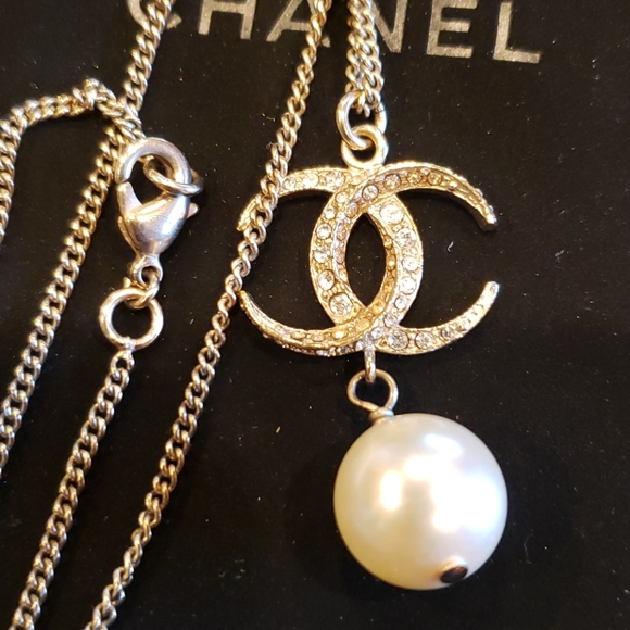 Chanel CC pearl  Collier necklace - Picture 3 of 10